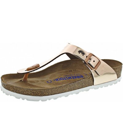 Birkenstock Gizeh NL WB met. copper Pantolette in metallic copper