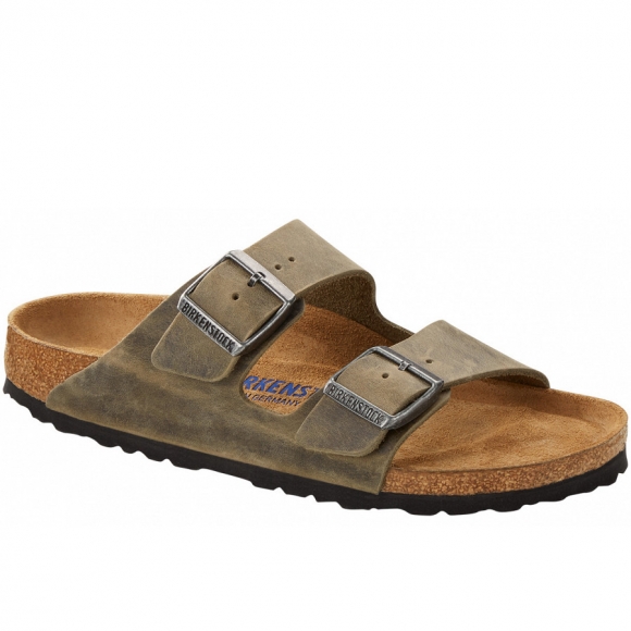 Birkenstock Pantolette in faded khaki