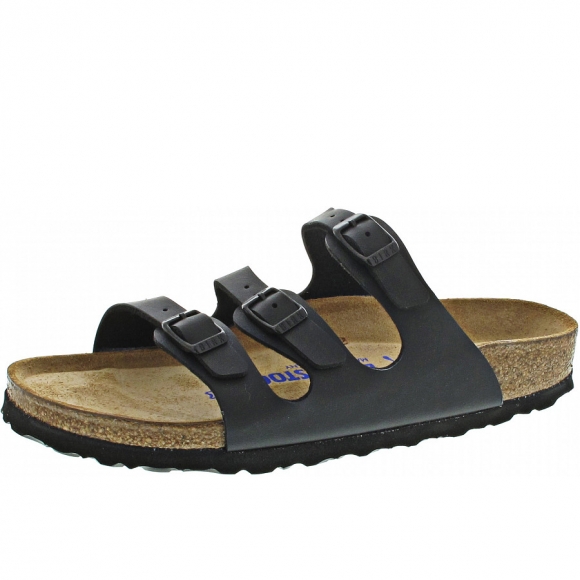 Birkenstock Florida BS Weichbettung Pantolette in schwarz