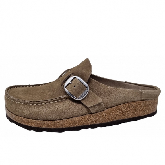 Birkenstock Buckley Narrow Pantolette in gray taupe
