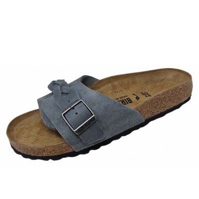 Birkenstock Pula Braided Pantolette in basalt grey
