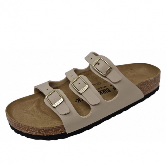 Birkenstock Florida Pantolette in sandcastel beige