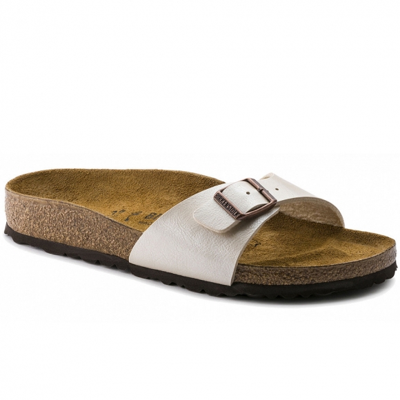Birkenstock Madrid Pantolette in graceful pearl white