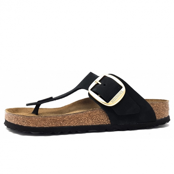 Birkenstock Gizeh Big Buckle Pantolette in Black