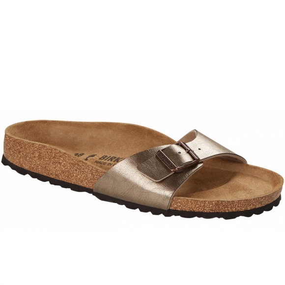 Birkenstock Madrid Pantolette in graceful taupe