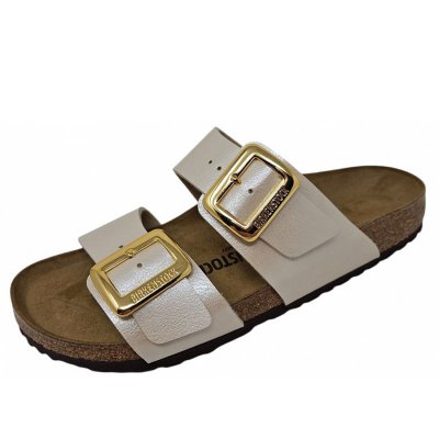Birkenstock Sidney Cushion Pantolette in graceful pearl white Birkenstock Sidney Cushion Pantolette in graceful pearl white