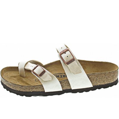 Birkenstock Mayari BF Zehentrenner in graceful pearl white