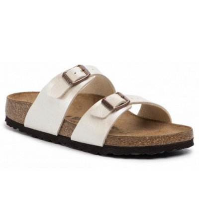 Birkenstock Sydney BS pearl white S Pantolette in pearl white