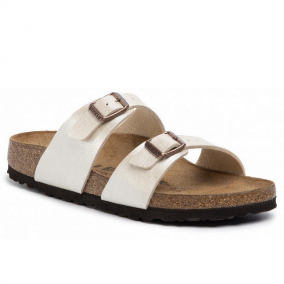 Birkenstock Sydney BS pearl white S Pantolette in pearl white