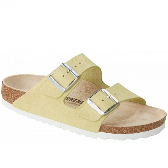 Birkenstock Arizona Pantoletten in Shimmering Popcorn