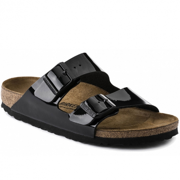 Birkenstock Pantolette in patent black