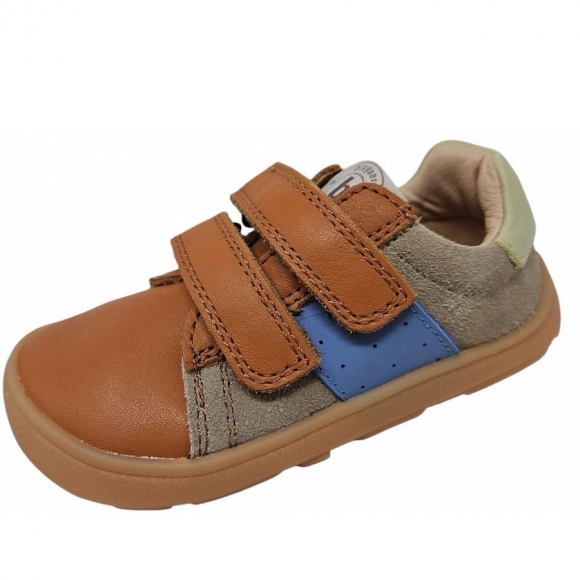 Bisgaard Barefoot Klettschuh in sage