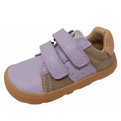 Bisgaard Barefoot Klettschuh in taupe lila Bisgaard Barefoot Klettschuh in taupe lila