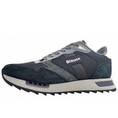 Blauer USA Ryder sportlicher Schnürer in Black/Grey BLK/GRY
