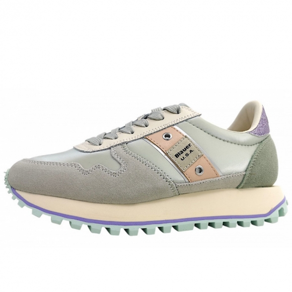Blauer USA Millen03 sportlicher Schnürer in aqua/lilac AQU/LIL