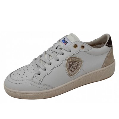 Blauer USA Olympia 21 Sneaker in WHI/BRN white brown Blauer USA Olympia 21 Sneaker in WHI/BRN white brown