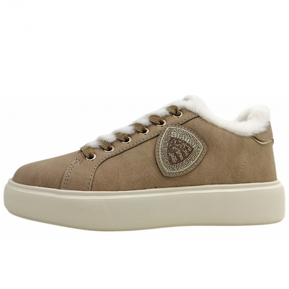 Blauer USA Venus sportlicher Schnürer in Beige BEI Blauer USA Venus sportlicher Schnürer in Beige BEI