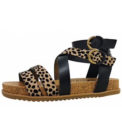 Blowfish Fandie B Sandalette in Black/Sand Blowfish Fandie B Sandalette in Black/Sand