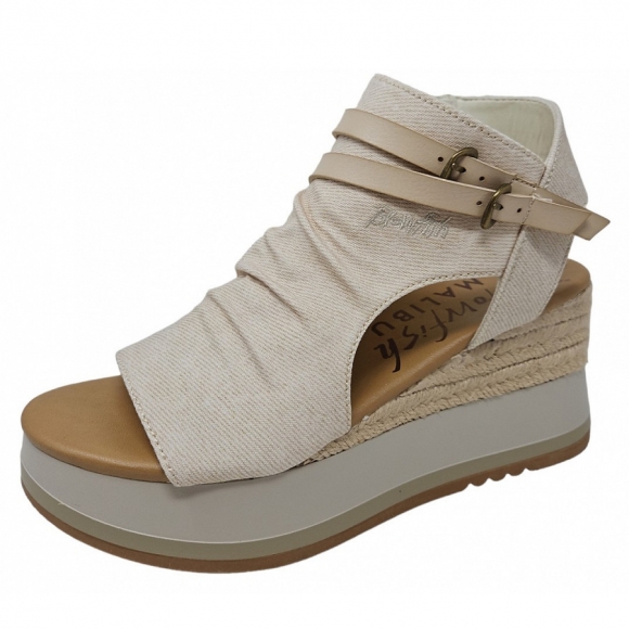 Blowfish Keilsandalette in bone