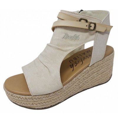Blowfish Keilsandalette in bone
