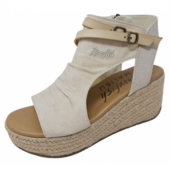 Blowfish Keilsandalette in bone