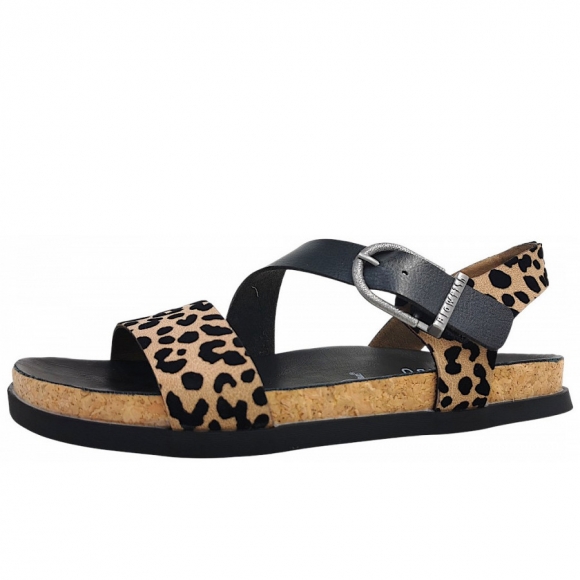 Blowfish Lance Sandale in black/ leopard