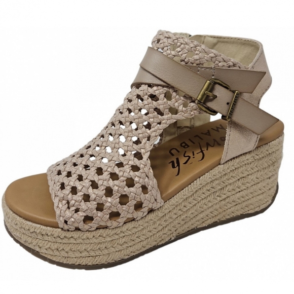 Blowfish Keilsandalette in gold