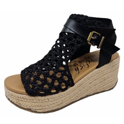 Blowfish Keilsandalette in black