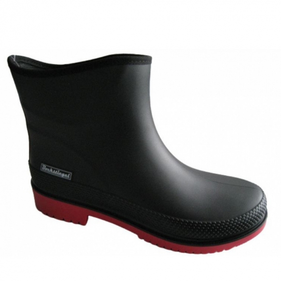 Bockstiegel Gummistiefel in schwarz rot