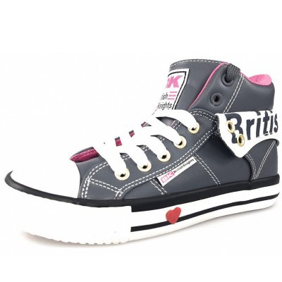 British Knights Roco Sneaker high in dark grey/ fuchsia