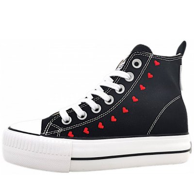 British Knights Kaya MID Sneaker high in 01 Black/hearts British Knights Kaya MID Sneaker high in 01 Black/hearts