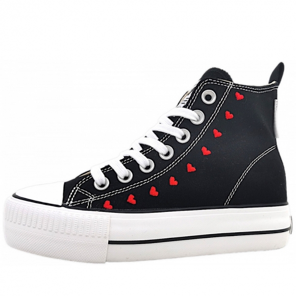 British Knights Kaya MID Sneaker high in 01 Black/hearts
