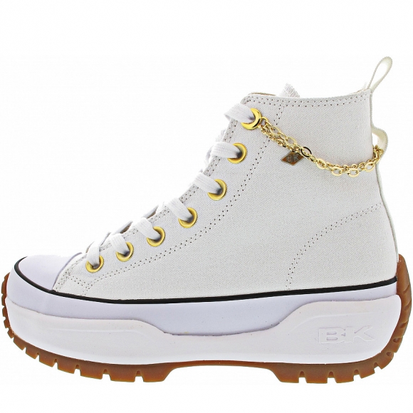 British Knights Kaya Mid Fly Sneaker high in white-gold