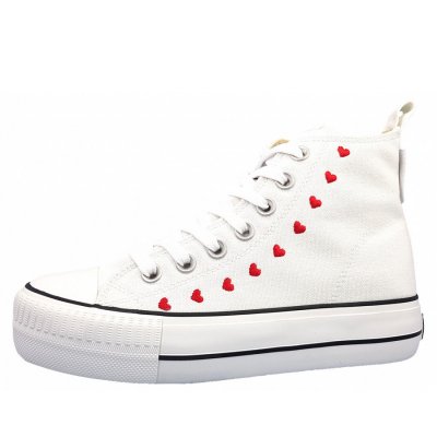 British Knights Leinenschuh in white/ hearts British Knights Leinenschuh in white/ hearts