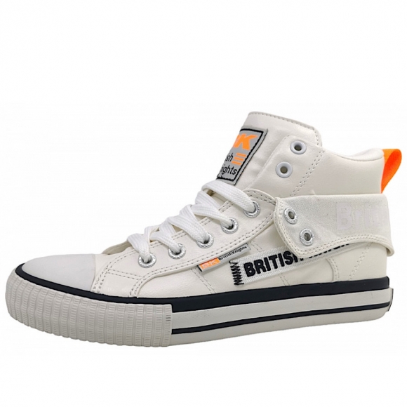 British Knights Roco Sneaker high in 04 white/ neon orange