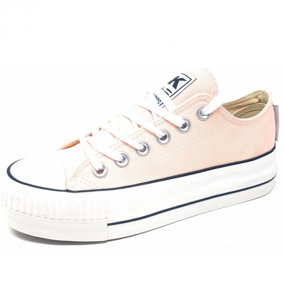 British Knights Kaya Low Leinenschuh in nude (rose)