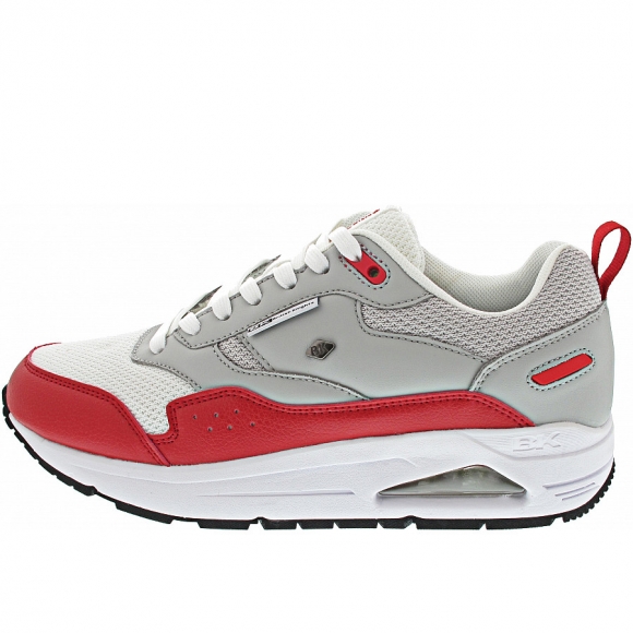 British Knights Lennox Sneaker in lt.grey-white-red