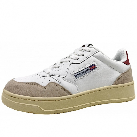 British Knights Schnürer in white/Burgundy