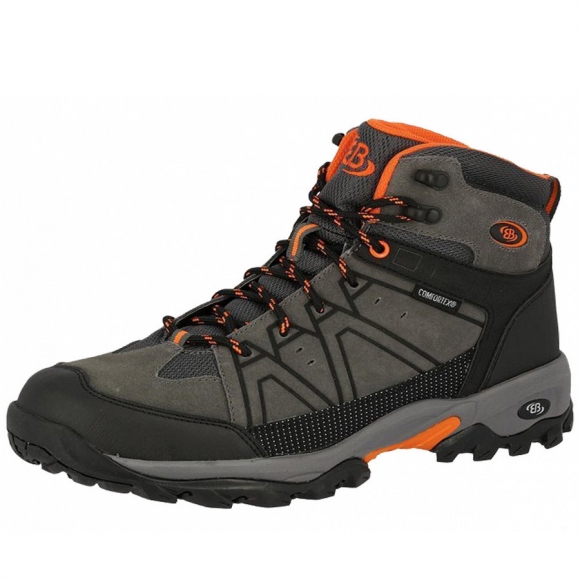 Brütting Trekkingschuhe in anthrazit/schwarz/orange