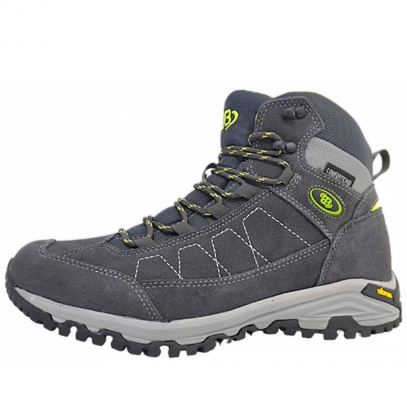 Brütting Wanderschuh in Anthrazit/lemon