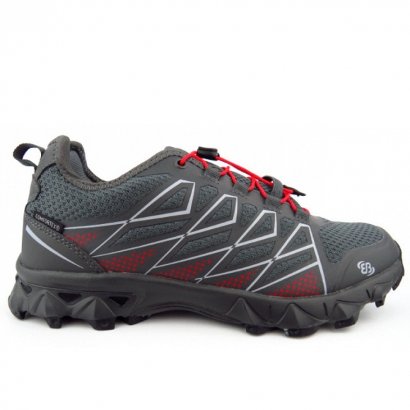 Brütting Mission TEX Laufschuh in grau/rot