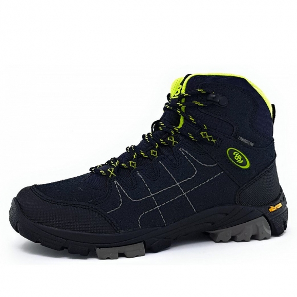 Brütting Mount Shasta Kids high Wanderstiefel in marine lemon
