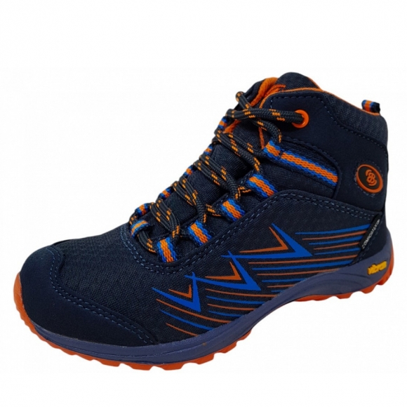 Brütting Chestna High Wanderschuh in anthrazit blau orange