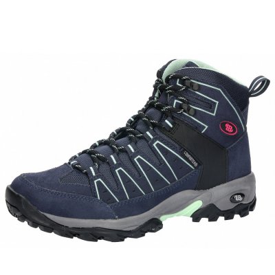 Brütting Mount Pinos High Wanderstiefel in marine türkise pink