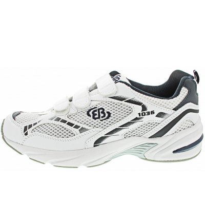 Brütting Force V Klettschuh in weiss-blau-silber