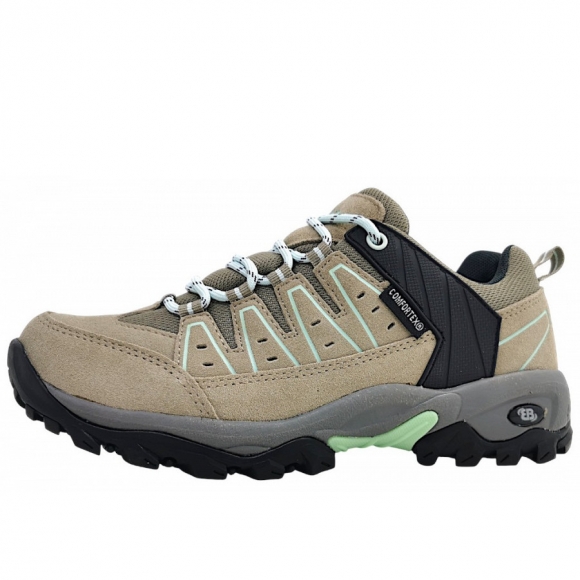 Brütting MT Pinos Low Wanderschuh in beige/türkis