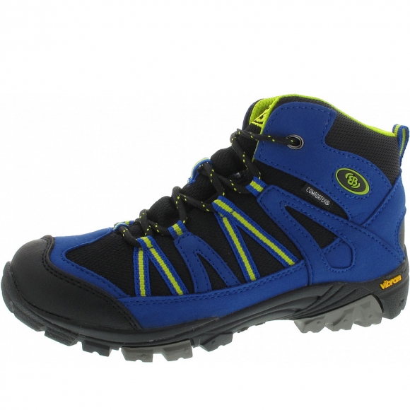 Brütting Ohio high Trekkingschuh in blau-schwarz-lemon