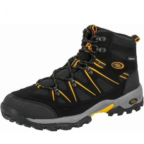 Brütting Mr. Hunter High Trekkingschuh in schwarz gelb