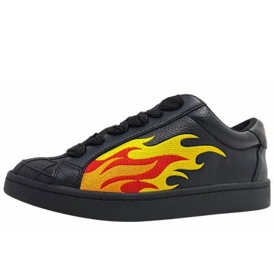 Buffalo Liberty sportlicher Schnürer in black/orange