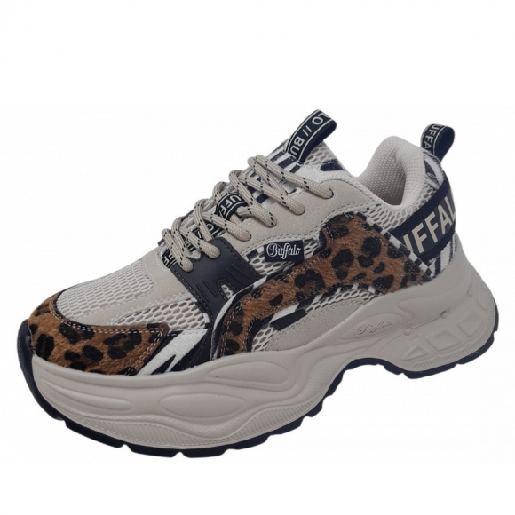 Buffalo Yuno One Sneaker in beige animal mix